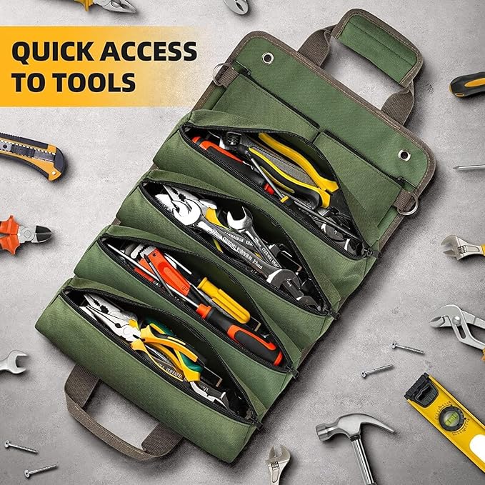 Foldable Multi-Compartment Tool Bag