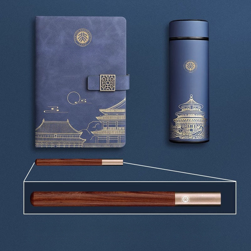 Exclusive Gift Set Forbidden City – Notebook, Thermos Bottle, and Pen in Luxury Box