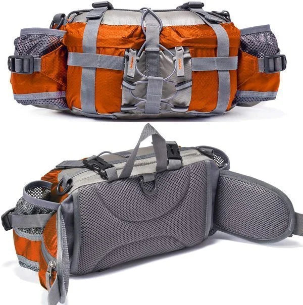 Water-Resistant Nylon Running Belt with Bottle Holders