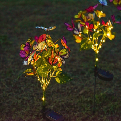 Colour Changing Solar Butterfly Garden Light