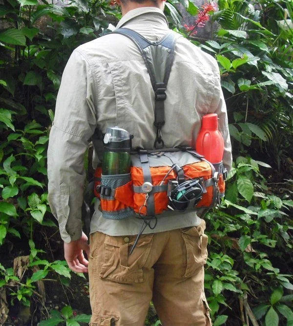 Water-Resistant Nylon Running Belt with Bottle Holders