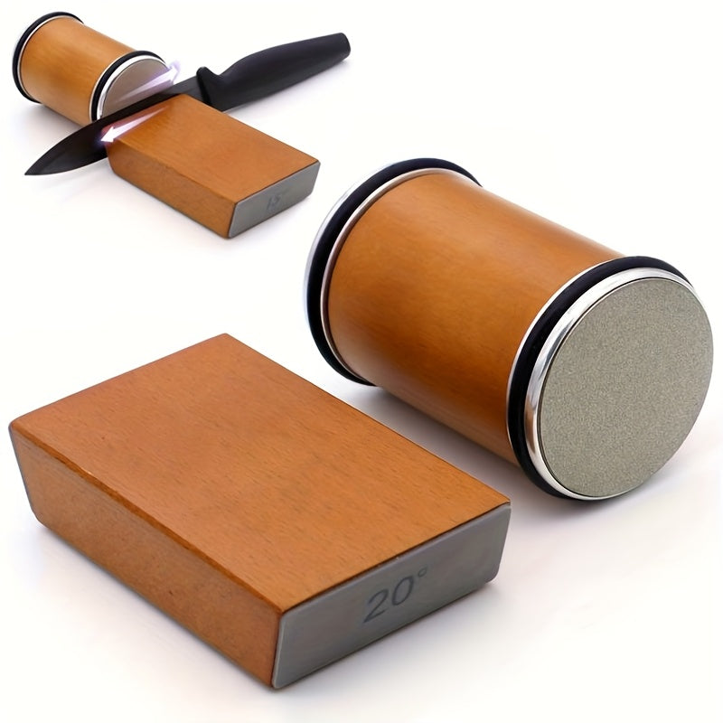 Magnetic Knife Sharpener with Diamond Coating for Kitchen Knives