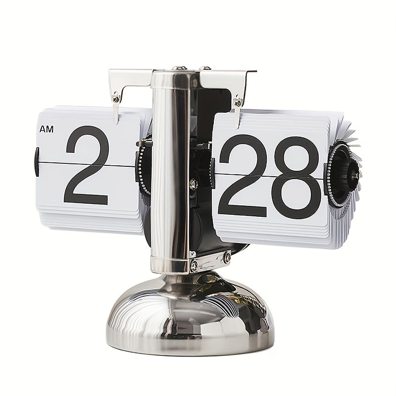Vintage Flip Clock with Automatic Flipping Mechanism – Stylish Table Model