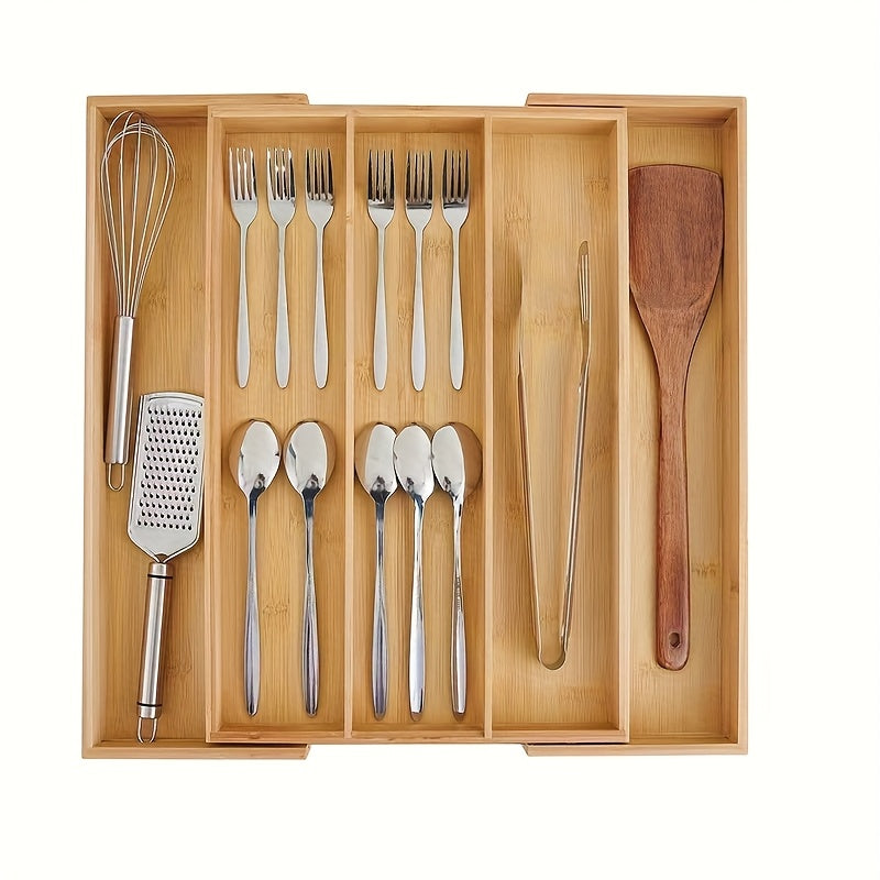 BambooExtend Cutlery Organiser – Expandable and Organised