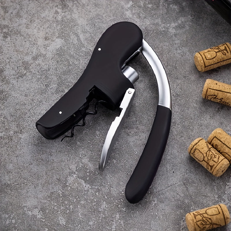 Ergonomic Corkscrew – Quickly and Safely Open Wine Bottles for Home and Hospitality