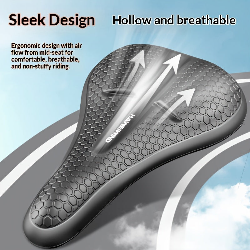 Comfortable Gel Bicycle Seat Cover with Anti-Slip Design for Cycling Trips
