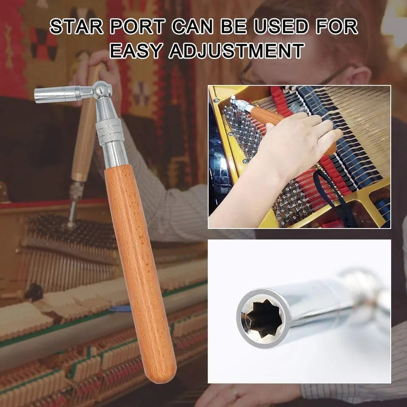 16-Piece Professional Piano Tuning Tool Set