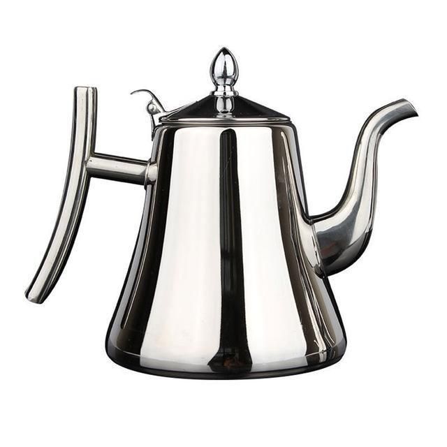 Induction Kettle in Stainless Steel with Filter for Kitchen Use