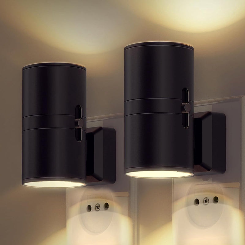 LED Night Light for Socket with Dimmable Sensor and Automatic Lighting