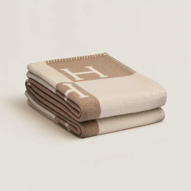 Luxury Wool Cashmere Throw Blanket – 140x170 cm – Ultra Soft & Warm