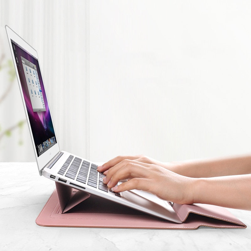 Laptop Sleeve with Built-in Stand – Protective Case for 11–16 inch Laptops