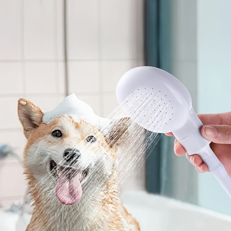 Handheld Shower with Hose and Brush Attachment – For Pets, Garden, and Kitchen