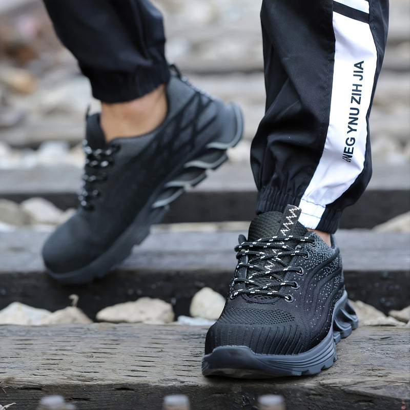 FlexGuard Men’s Work & Sport Shoes – Breathable & Anti-Slip
