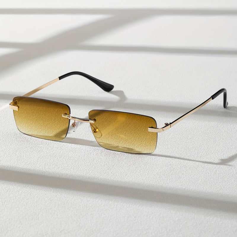 Stylish Frameless Sunglasses – Trendy and Comfortable for Men