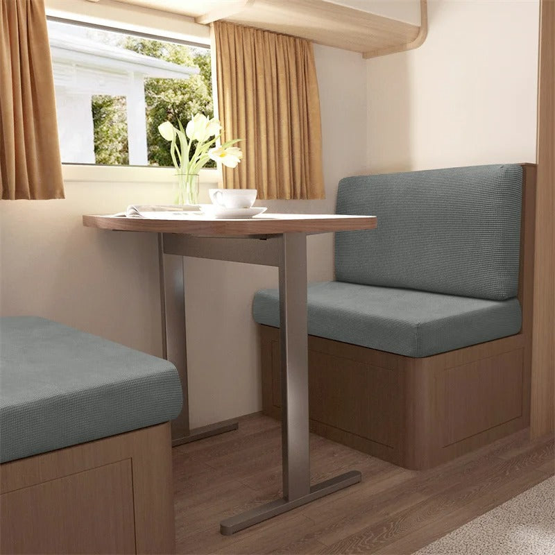 Stretch Microfibre RV Dinette Cushion Cover Set