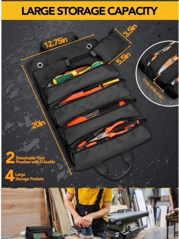 Foldable Multi-Compartment Tool Bag
