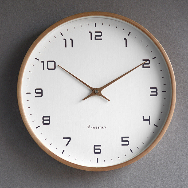 Minimalist Wall Clock with Wooden Frame – Stylish, Timeless and Clear