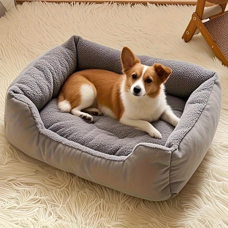 Soft Cat and Dog Bed for Small Pets with Comfortable Plush Edge