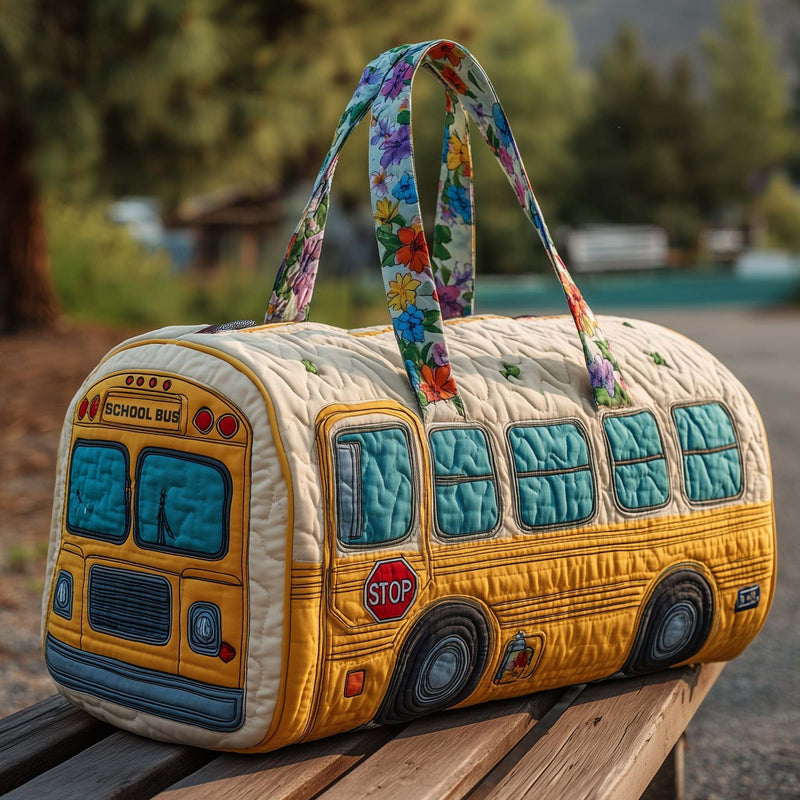 Colourful Boho Patchwork Travel Duffel Bag
