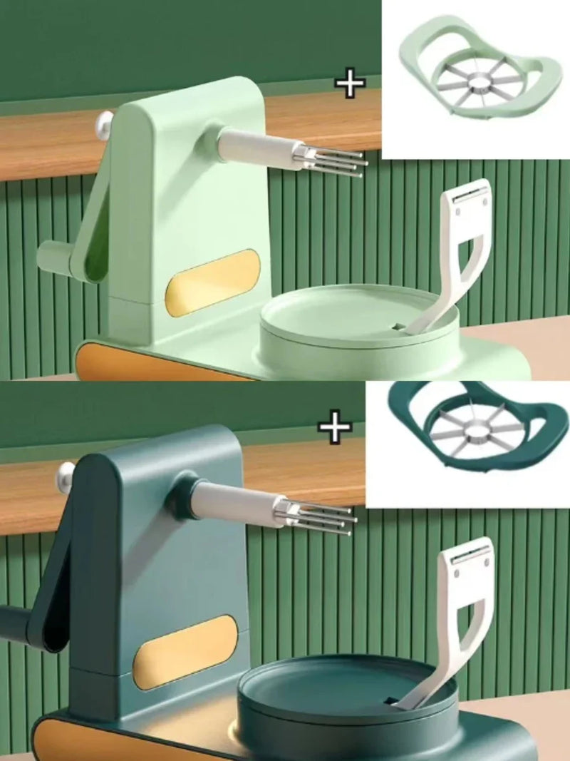 Manual Fruit and Vegetable Peeler Slicer with Rotary Handle