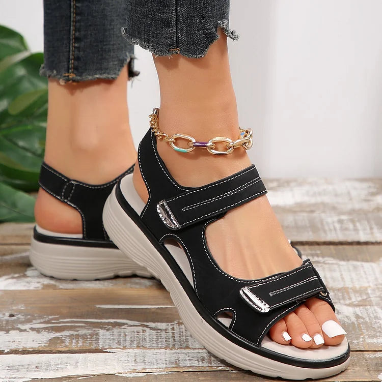 Ladies' Orthopaedic Sandals with Adjustable Straps and Comfortable Sole