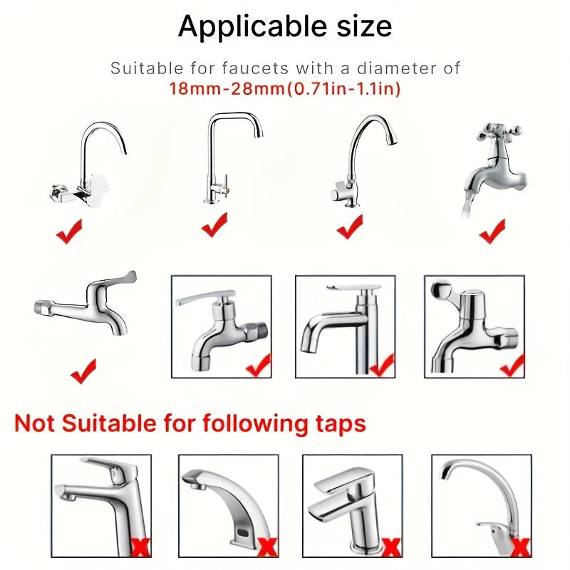 Handheld Shower with Hose and Brush Attachment – For Pets, Garden, and Kitchen