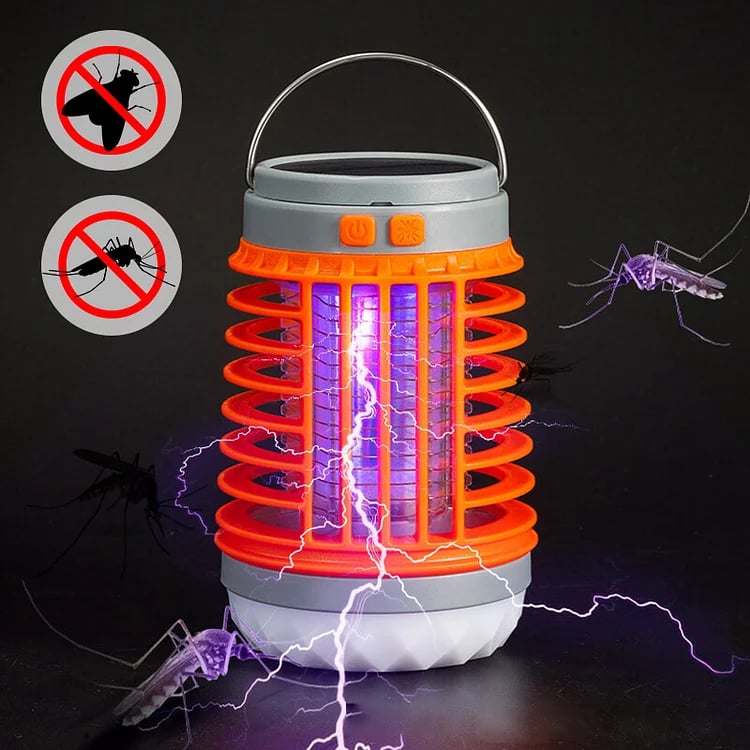 Solar Rechargeable UV Mosquito Killer Lamp with LED Light