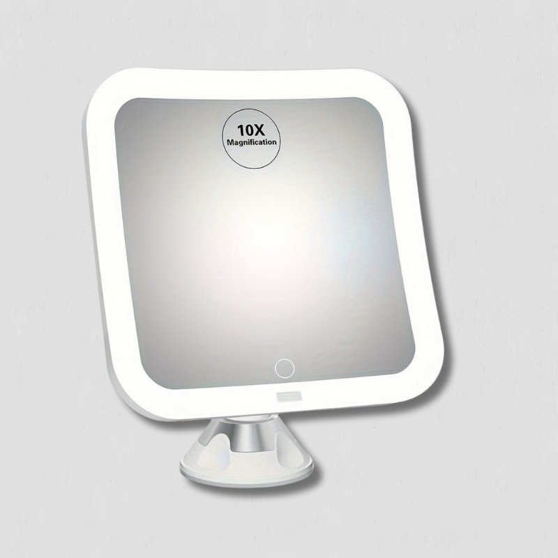 LumiView LED Make-up Mirror 10x – Bright, Magnifying and User-Friendly