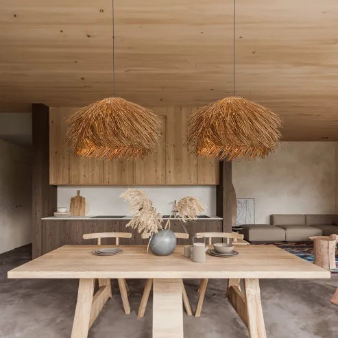 Handmade Rattan Pendant Light for a Warm Natural Atmosphere in Your Home
