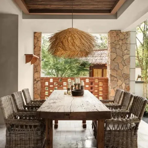 Handmade Rattan Pendant Light for a Warm Natural Atmosphere in Your Home