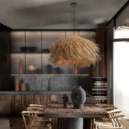 Handmade Rattan Pendant Light for a Warm Natural Atmosphere in Your Home