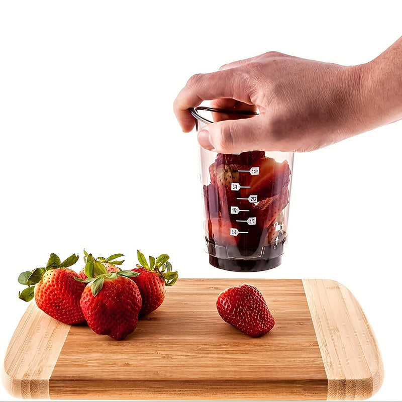 Manual Food Chopper with Interchangeable Cutting Inserts