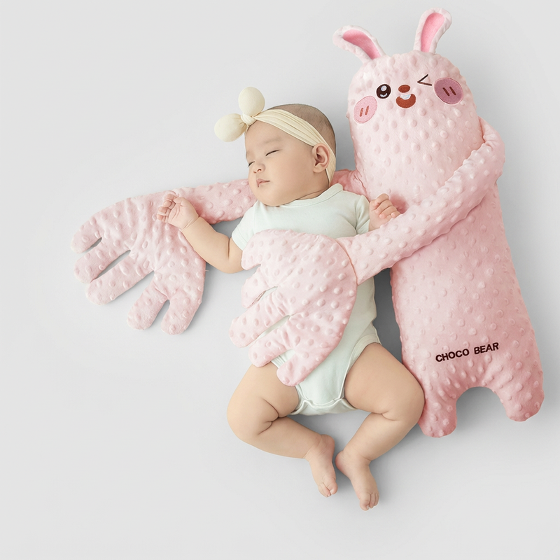 Soft Pink Bunny Plush Cuddly Toy for Children