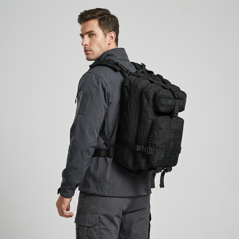 20L Tactical Travel Backpack with Removable Inserts and MOLLE Straps