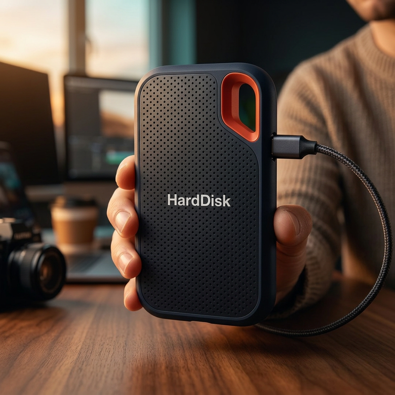 Portable External SSD with USB Type-C Connection