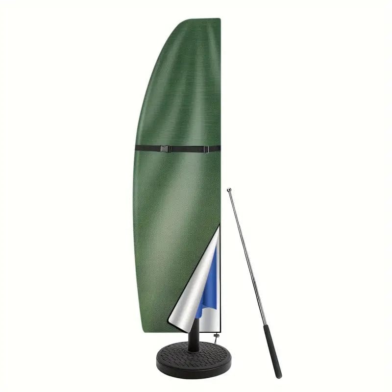 Waterproof Parasol Cover with UV Protection and Zip Closure for Outdoor Use