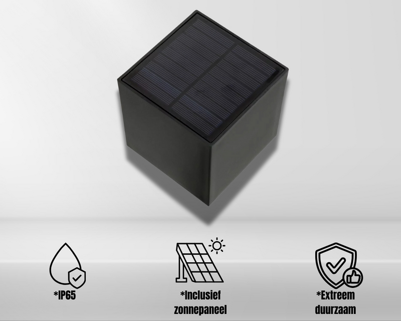 Solar LED Wall Lamp for Outdoors with Automatic Lighting and Wireless Design