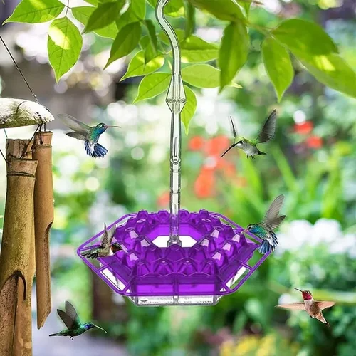Hanging Hummingbird Feeder with Multiple Feeding Ports