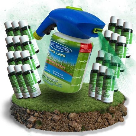 Hydro Mousse Liquid Lawn Grass Seed Spray Kit for Lawn Repair