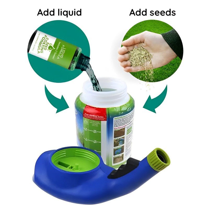 Hydro Mousse Liquid Lawn Grass Seed Spray Kit for Lawn Repair