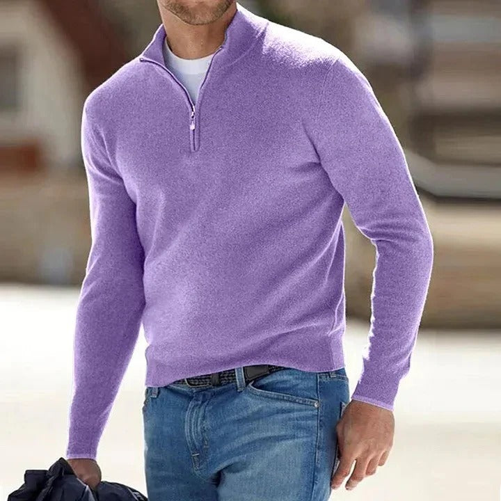 Men's Cashmere Jumper with Long Sleeves – Soft and Timeless