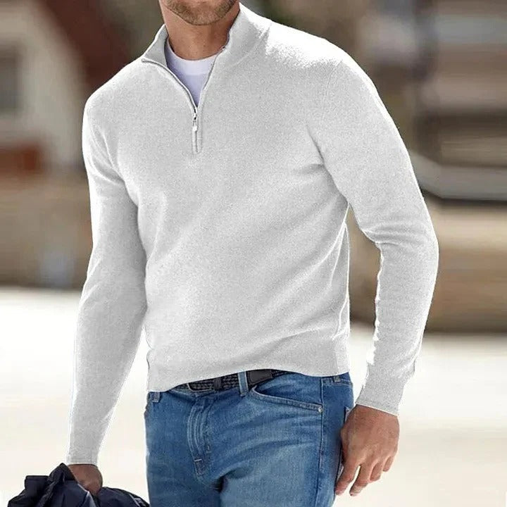 Men's Cashmere Jumper with Long Sleeves – Soft and Timeless