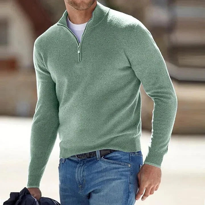 Men's Cashmere Jumper with Long Sleeves – Soft and Timeless
