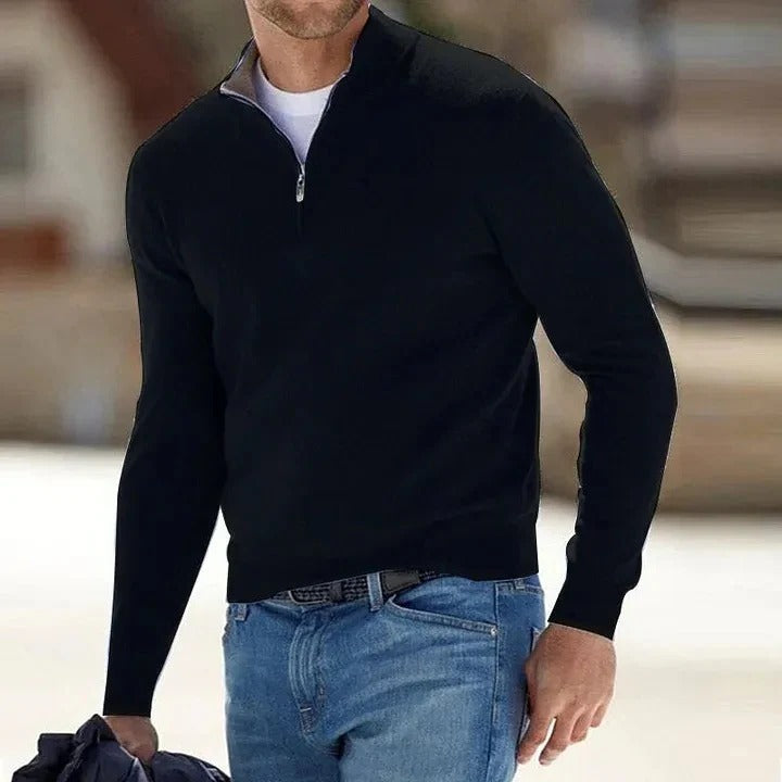 Men's Cashmere Jumper with Long Sleeves – Soft and Timeless