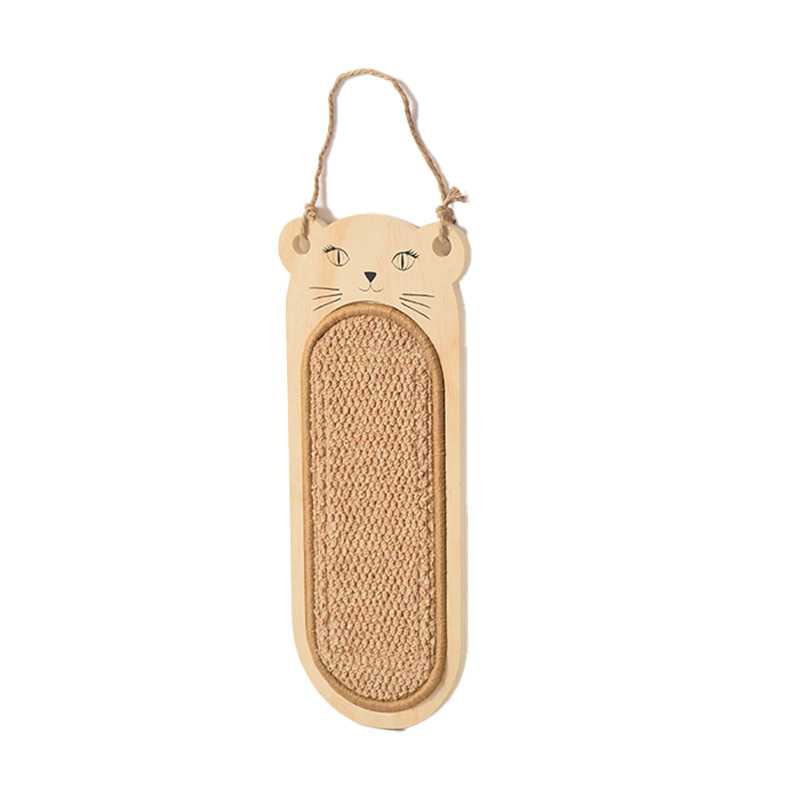 Wooden Wall Scratching Board for Cats – Natural, Playful and Space-Saving Design