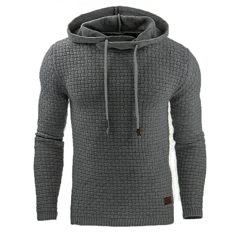 Comfortable Men's Hoodie with Relief Structure – Warm and Durable