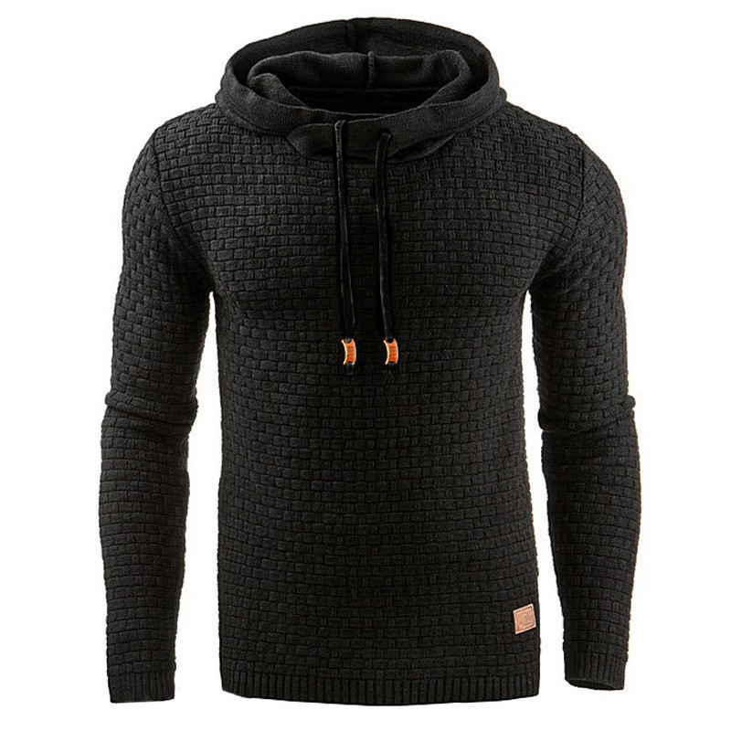 Comfortable Men's Hoodie with Relief Structure – Warm and Durable