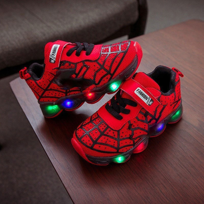 Superhero LED Sneaker - Tough Shoes with Lights for Kids
