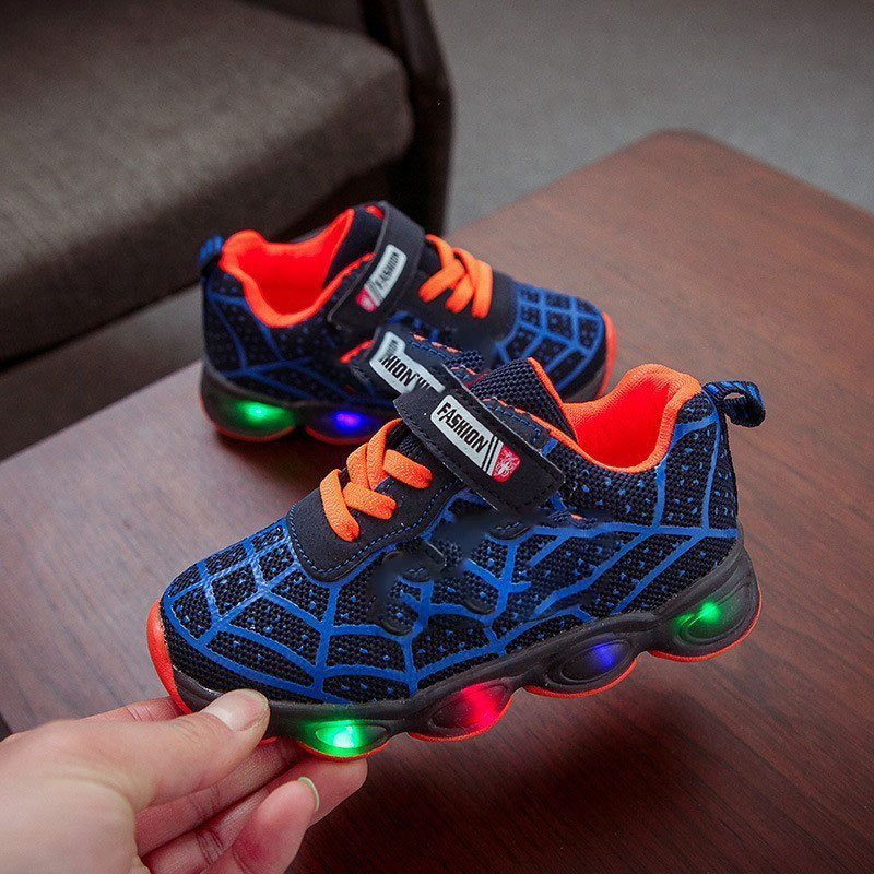 Superhero LED Sneaker - Tough Shoes with Lights for Kids