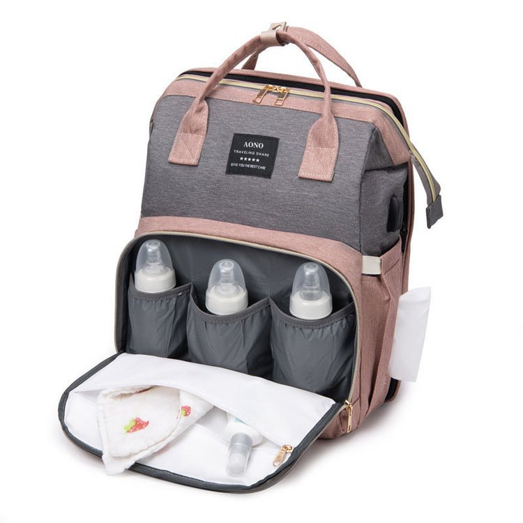 Changing Bag with Expandable Baby Bed – Multifunctional Travel Changing Bag